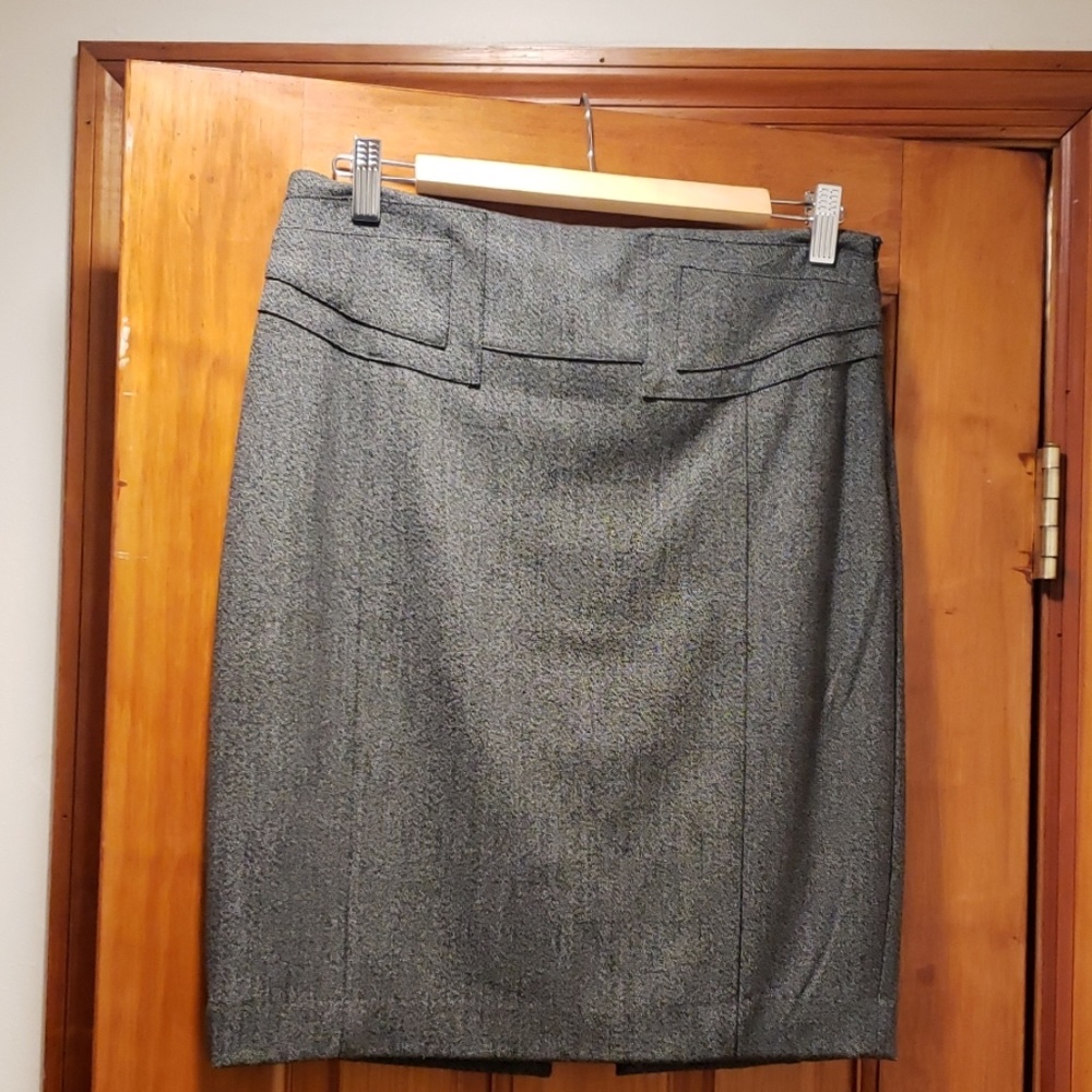 Express Black/White Pencil Skirt